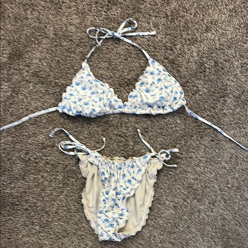 Wild Fable Blue Floral Bikini
